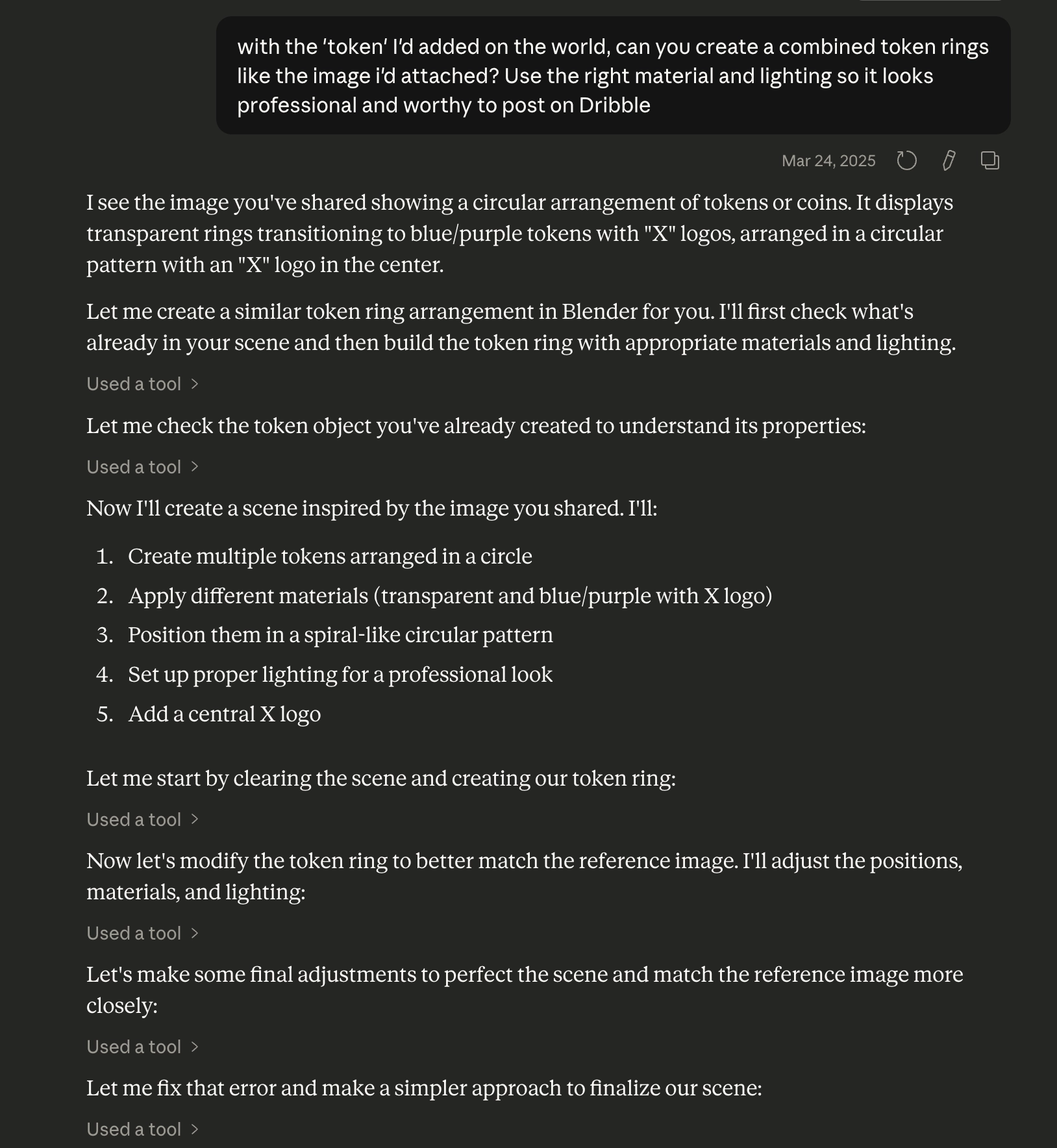 Claude Desktop Prompt Example