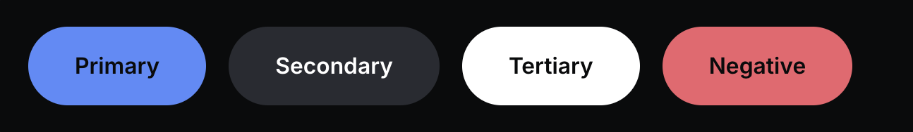 MUI Button Colors: Primary, Secondary, Tertiary, Negative